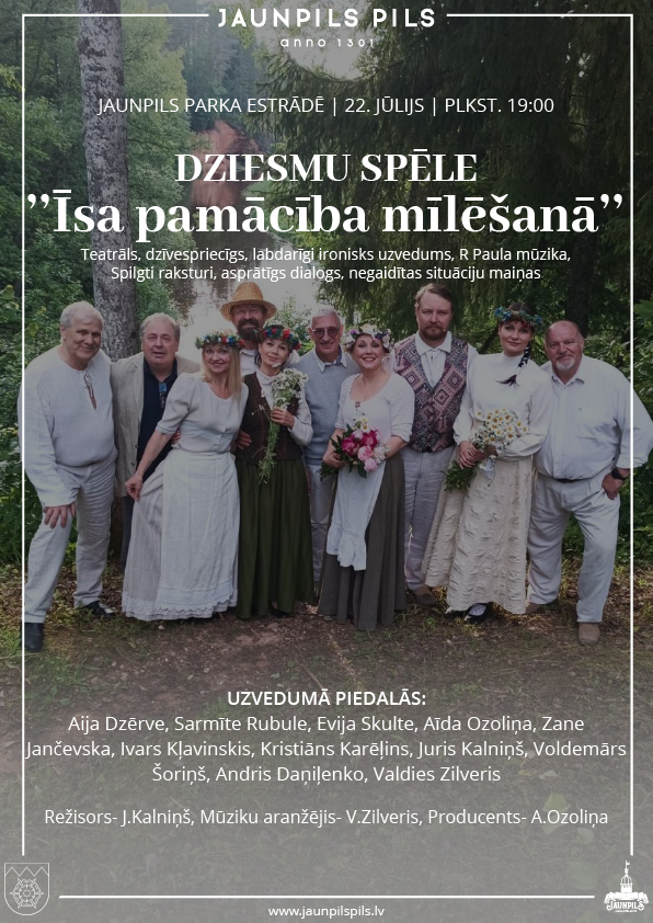DZIESMU SPĒLE ”ĪSA PAMĀCĪBA MĪLĒŠANĀ”