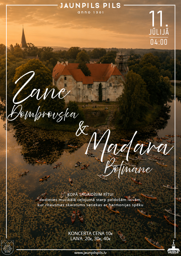 SAULLĒKTA KONCERTS UZ JAUNPILS EZERA | Zane Dombrovska un Madara Botmane