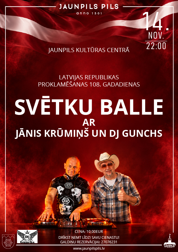 JĀNIS KRŪMIŅŠ UN DJ GUNCHS | Svētku balle Jaunpilī