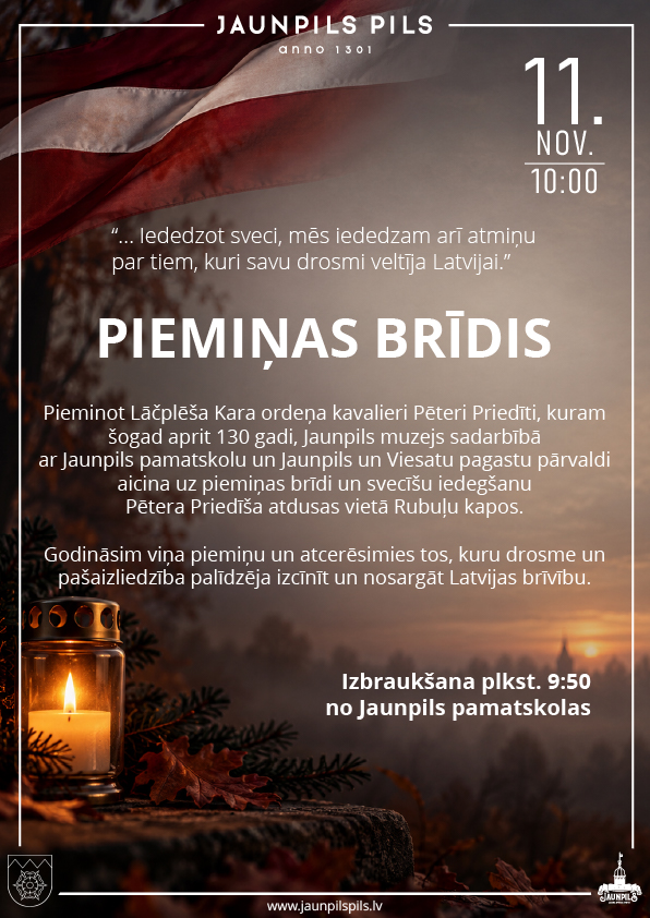 PIEMIŅAS BRĪDIS LĀČPLĒŠA DIENĀ | Rubuļu kapos